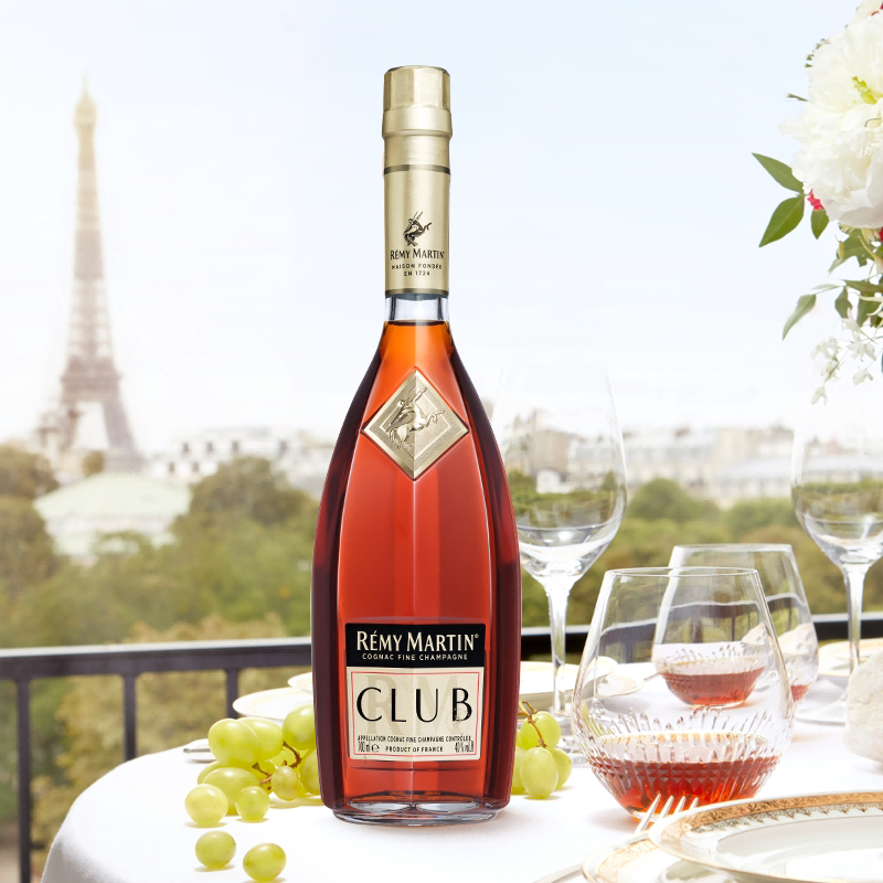 人头马 法国人头马CLUB优质香槟区干邑白兰地正品洋酒700ml*1瓶国内行货 448元