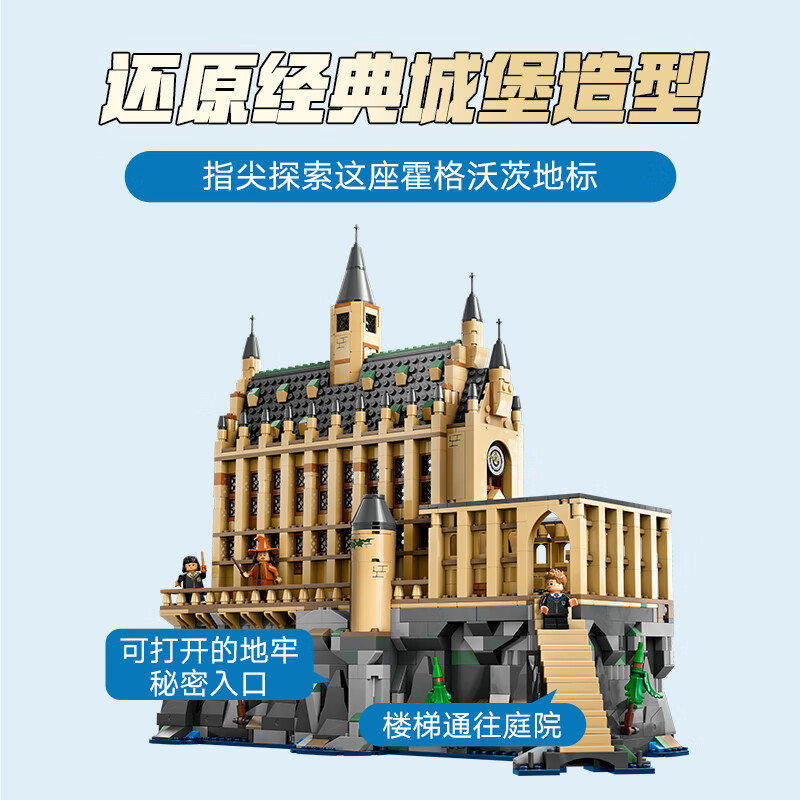 LEGO 乐高 积木 哈利波特 76435 霍格沃茨城堡大礼堂新品玩具生日礼物 1021.34元