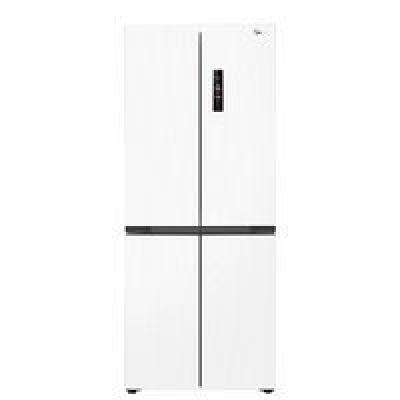 预售、PLUS会员：Midea 美的 MR-457WUSPZE 60cm薄系列457十字超薄嵌入电冰箱 白色 3