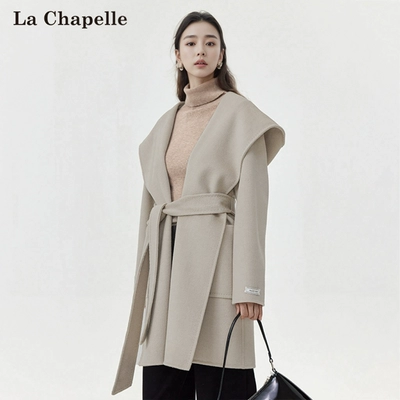 La Chapelle 拉夏贝尔 2024秋冬双面羊绒大衣高级感毛呢外套 4色 199.9元包邮（需