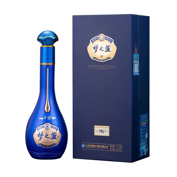 洋河 梦之蓝M6+ 52°浓香型白酒 550ml 542元