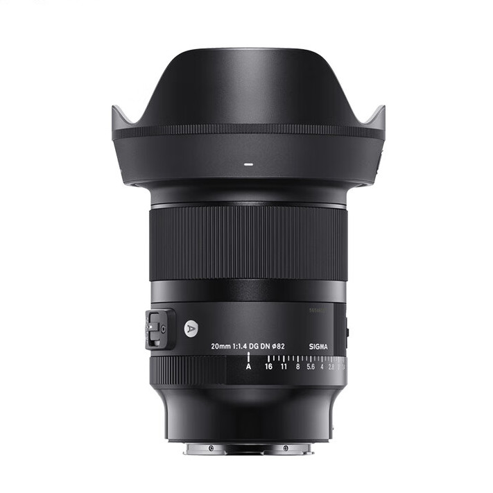 SIGMA 适马 Art 20mm F1.4 DG DN 广角定焦镜头 索尼E卡口 82mm 5999元