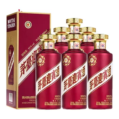 贵州茅台 迎宾路 紫迎宾 酱香型白酒 53度500ml 6瓶装 998元（需领券）