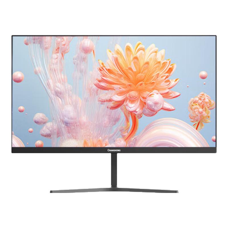 移动端、京东百亿补贴：长虹 100Hz 办公显示器+HDMI+VGA+内置音箱 299元