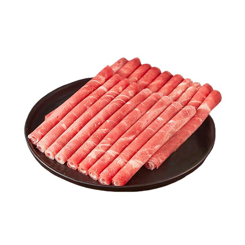 PLUS：牛鲜尊 国产黄牛原切牛肉卷 肥牛1号 火锅食材 净重2.4斤（6包） 64.90元