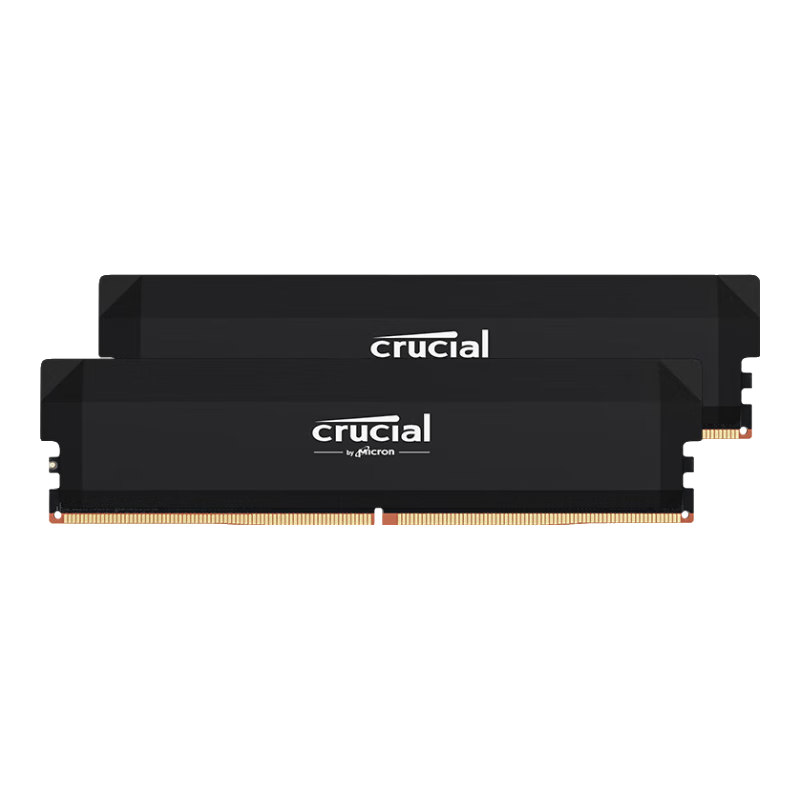 英睿达 Pro DDR5 6000MHz 台式机内存 马甲条 黑色 32GB 16GBx2 C36 1999元