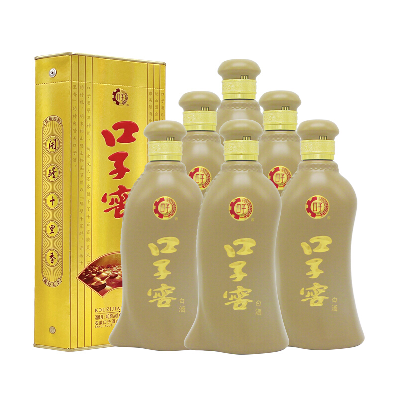 口子窖 五年型 40.8%vol 兼香型白酒 400ml*6瓶 524.4元（需用券）