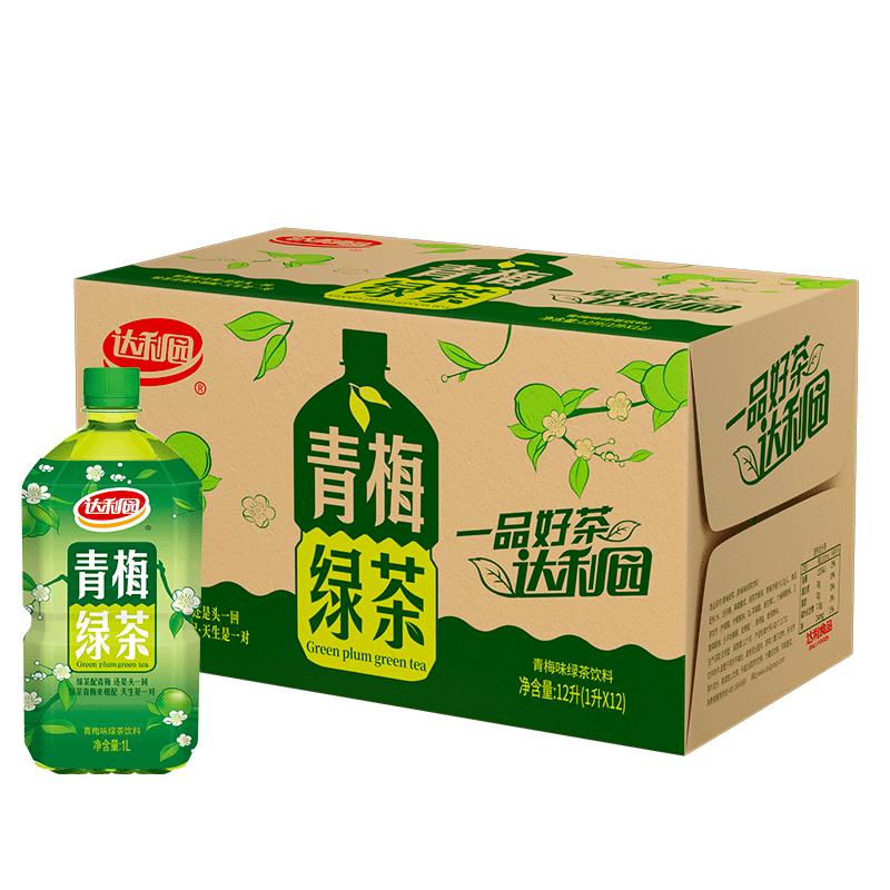 达利园 青梅绿茶饮料 1L*12瓶 39.9元