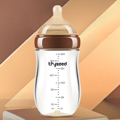 PLUS会员：thyseed 世喜 新生儿防胀气玻璃奶瓶 240ml 10月+ 121.65元包邮（双重优