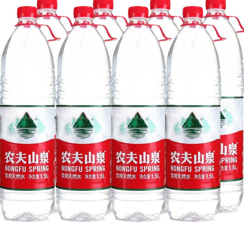 农夫山泉 饮用水 饮用天然水1.5L 1*12瓶 整箱装 26.38元（需买3件，需用券）