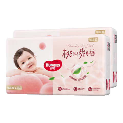 huggies 好奇 小桃裤 L码 纸尿裤 120片还有M码可选择 108.73元（需凑单）