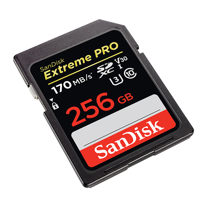 SanDisk 闪迪 Extreme PRO 至尊超极速系列 SD存储卡 256GB（UHS-I、V30、U3） 412元（