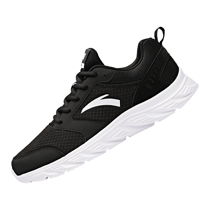 ANTA 安踏 男鞋运动鞋官方旗舰正品夏季新款男士跑步鞋透气网面黑色鞋子 ￥