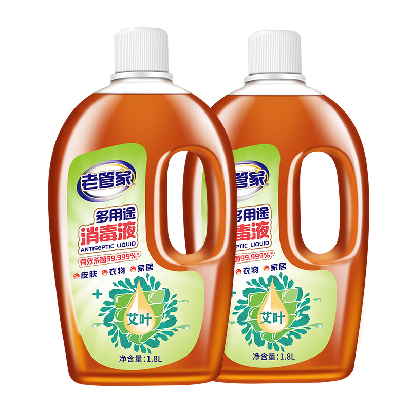 老管家 多用途消毒液 1.8L /瓶装 14.8元（需用券）