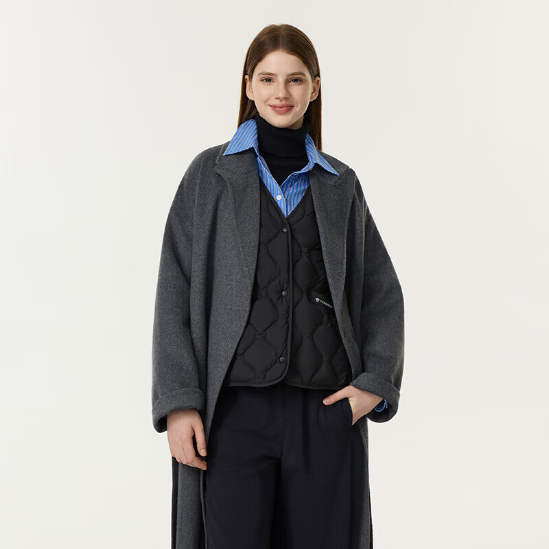 坦博尔 轻薄羽绒服马甲女背心TB5330112D 119.35元 - 清风线报