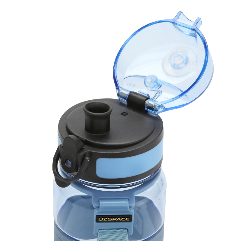 UZSPACE 优之 儿童小容量运动水杯夏季便携Tritan塑料壶男女小学生透明水瓶 水