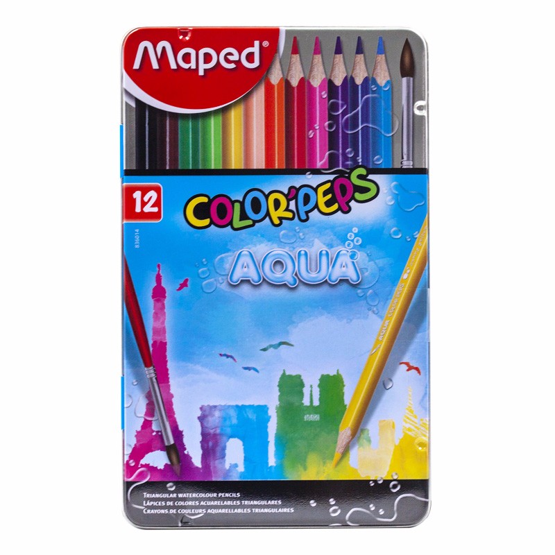 Maped 马培德 836016CH 水溶性彩色铅笔 12色 6.9元包邮（需用券）