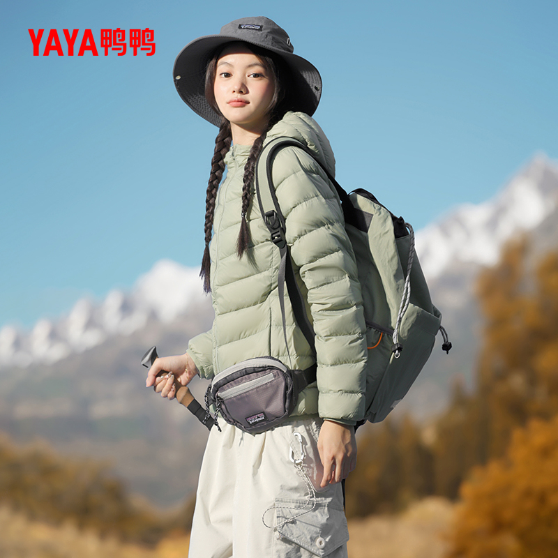 YAYA 鸭鸭羽绒服 鸭鸭 女士短款登山羽绒服 69元（需用券）