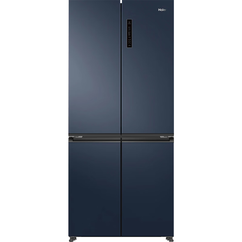 预售、PLUS会员： Haier 海尔 BCD-501WLHTD5 双变频风冷十字对开门嵌入式冰箱 蓝