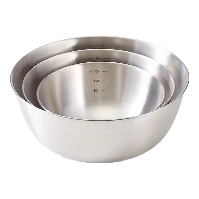 食品不锈钢盆25cm 1件 4元(买一送一，实付7.99元)