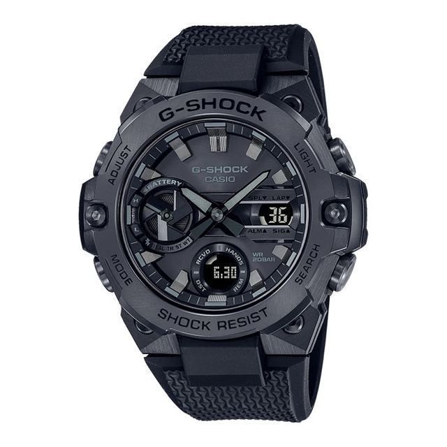 CASIO 手表 男款手表钢铁之心新年礼物 GST-B400BB-1APFT 黑武士 （下单赠送耳机