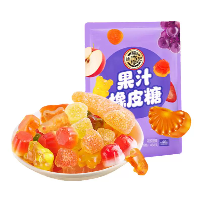 徐福记 混合口味橡皮糖 468g*1袋 ￥16.9