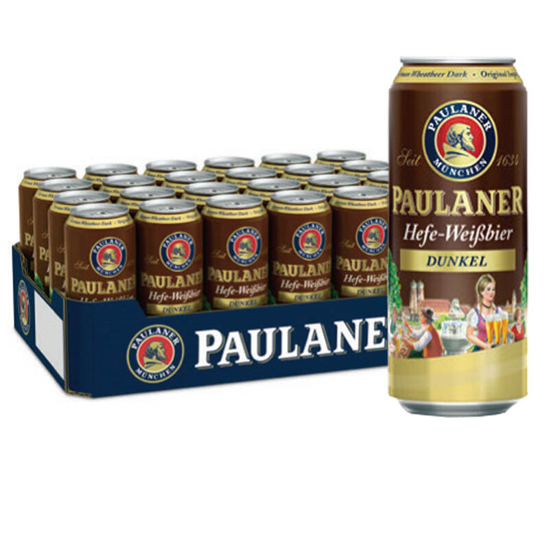 PAULANER 保拉纳 小麦浓色啤酒 500ml*24听 137.41元（需用券）