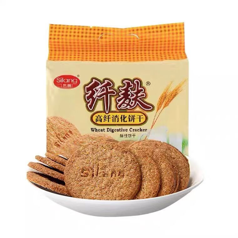 Silang 思朗 纤麸高纤消化饼干饱腹代餐粗粮杂粮零食立小包装380g 6.54元