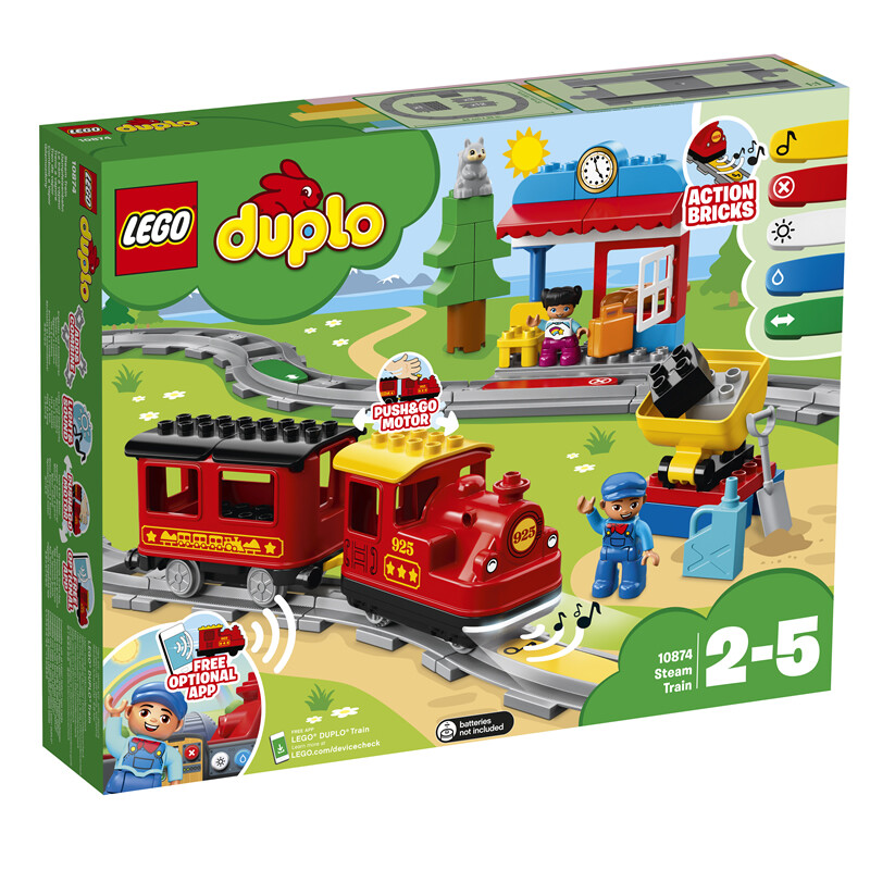 LEGO 乐高 Duplo得宝系列 10874 智能蒸汽火车 324元（双重优惠）