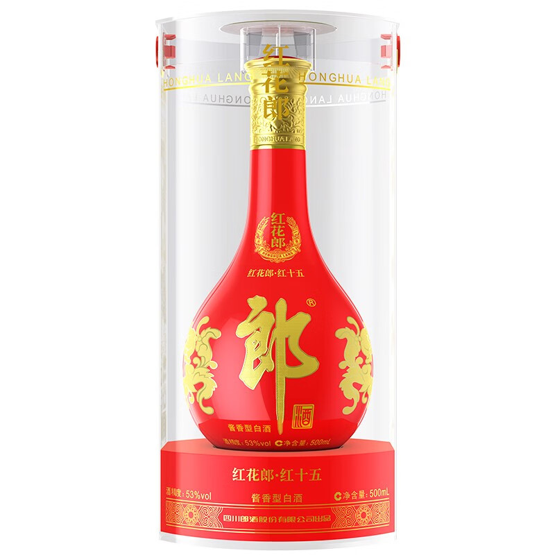 LANGJIU 郎酒 红花郎15 53%vol 酱香型白酒 500ml 单瓶装 ￥410