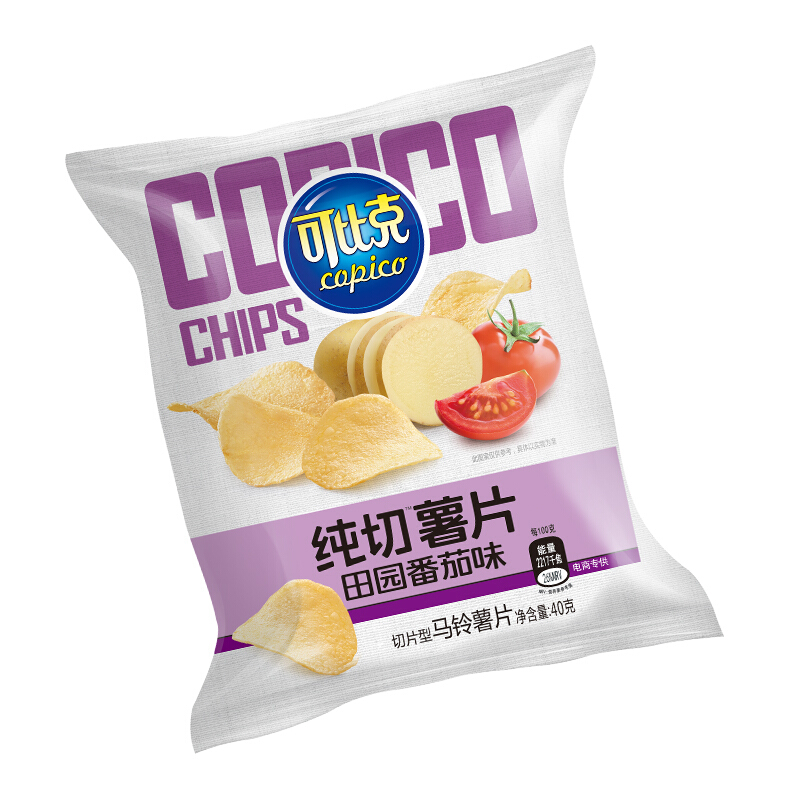 可比克 纯切薯片 任选10件 1.9元（需买10件，需用券）