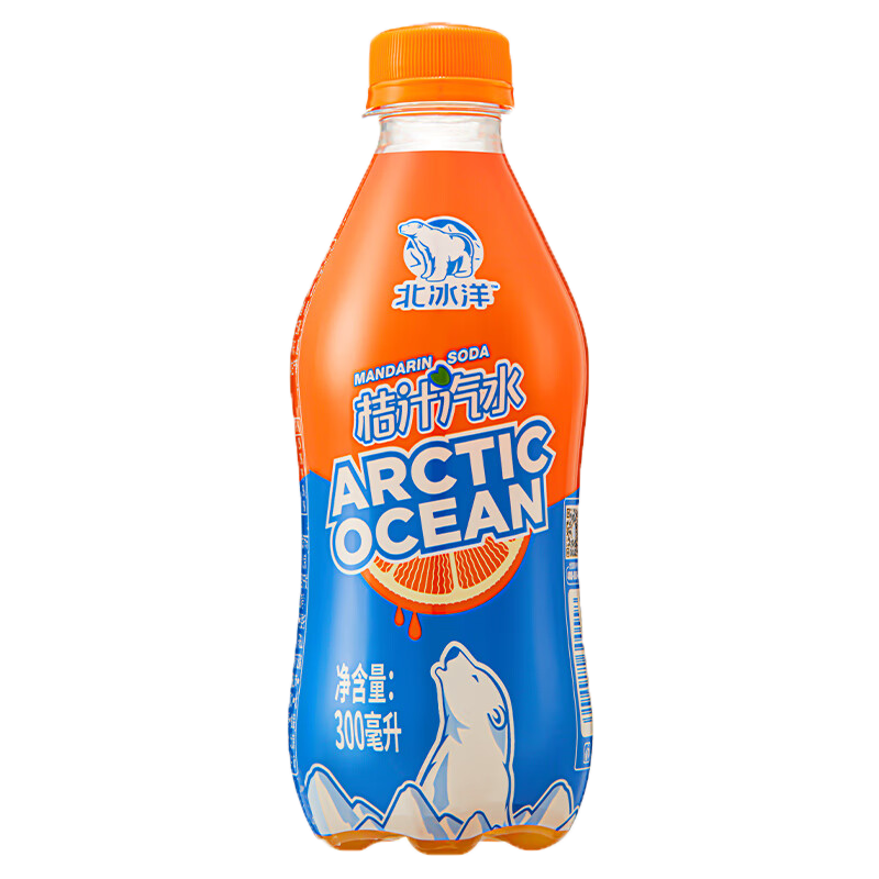 PLUS会员：北冰洋 老北京桔汁汽水 300ml*6瓶*2件 16.3元/件 包邮（共32.6元，需买2件）