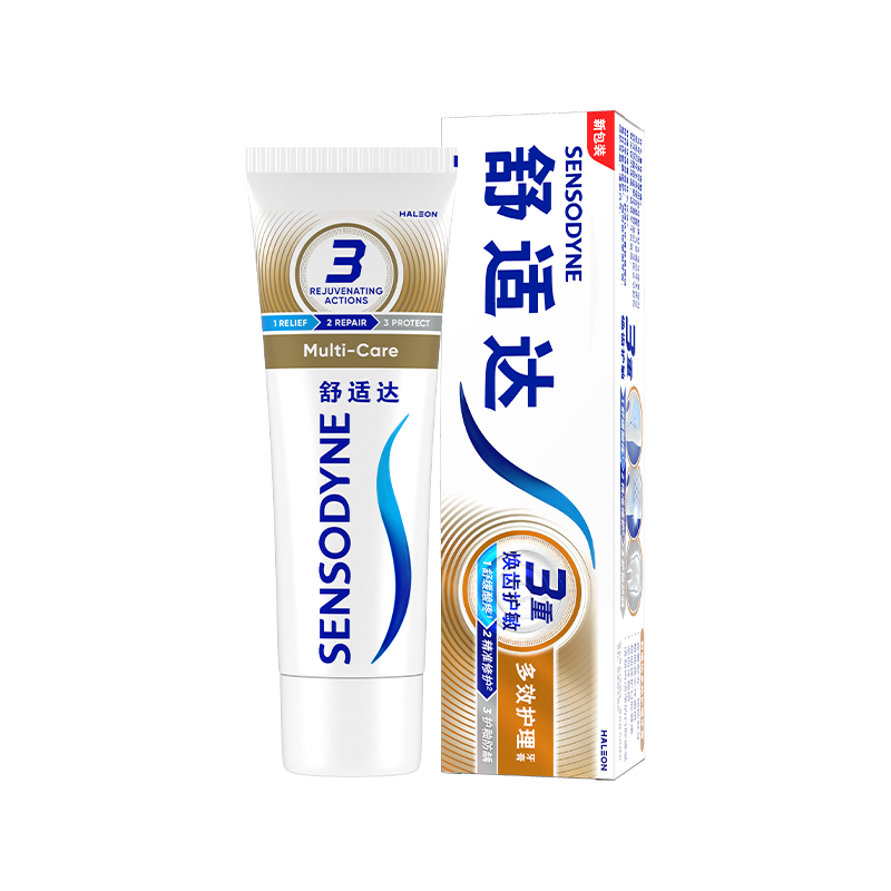 舒适达 多效护理牙膏 180g 23.93元