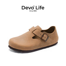PLUS会员：Devo 的沃 全包复古情侣鞋 66008 286.61元包邮（双重优惠）