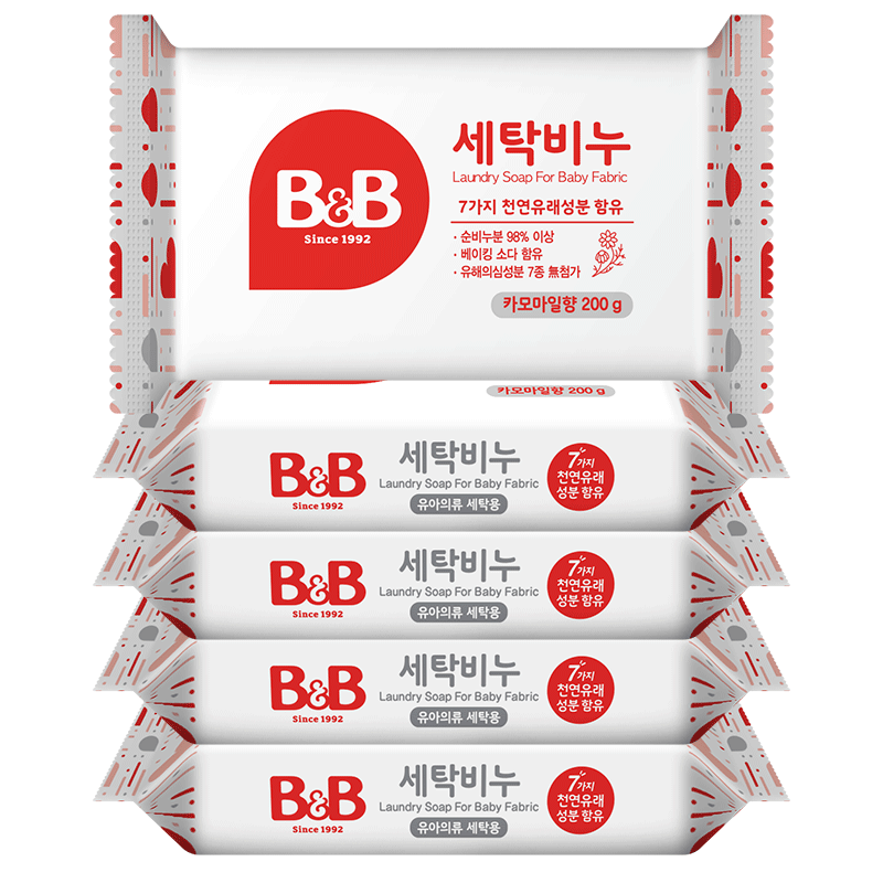 保宁婴幼儿B&B洗衣皂甘菊香 200g*5 27元(需换购)