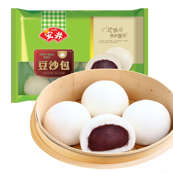 安井 豆沙包 360g（12只装 早餐 包子馒头 儿童口味 早茶点心） 7.38元