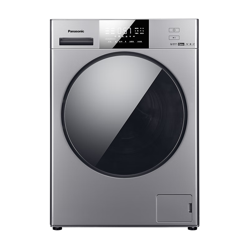再降价、PLUS会员：Panasonic 松下 星悦系列 XQG100-3E1AC 滚筒洗衣机 10kg 银色 2564