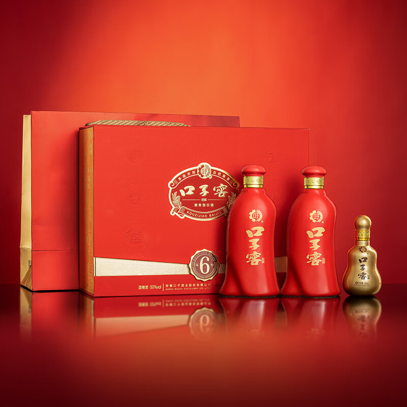 88VIP：口子窖 6年型50度550ml*2瓶礼盒+10年小酒 223.2元（需用券）