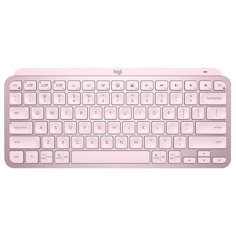 logitech 罗技 MX Keys Mini 79键 蓝牙无线薄膜键盘 玫瑰粉 单光 397.88元（需用券