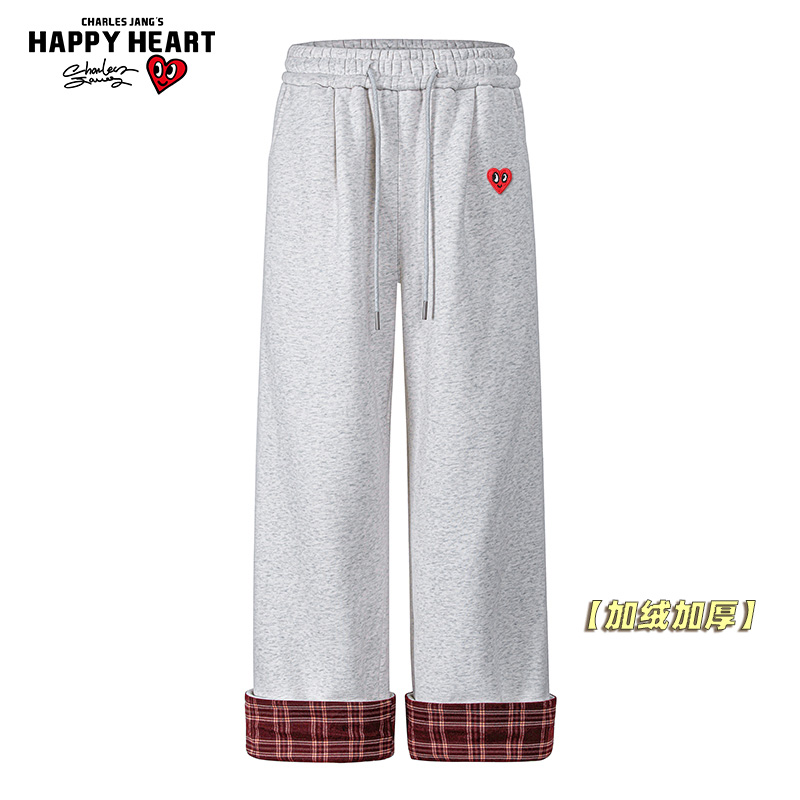 移动端：CHARLES JANG'S HAPPY HEART 青年休闲裤 JTCH257014 148元（淘金币可抵5.25元起