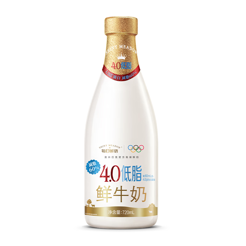 每日鲜语 定期购 4.0g低脂鲜牛奶720ml 共12期 9.55元