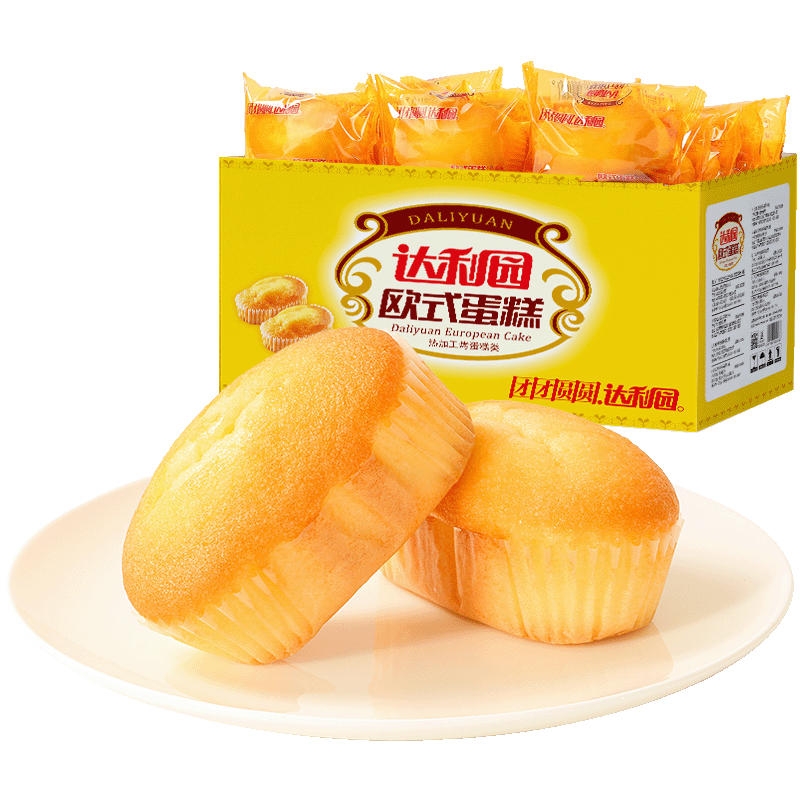达利园 欧式蛋糕 1500g 1箱 36元