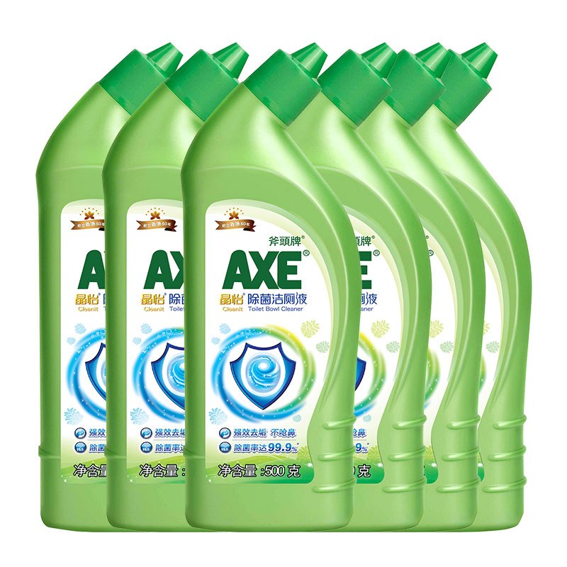 AXE 斧头 牌AXE晶怡洁厕液 厕所马桶清洁剂洁厕灵 500g 洁厕 6瓶装 33.33元