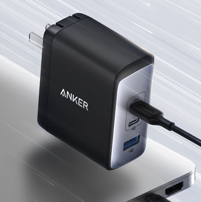 Anker 安克 氮化镓充电器GaN2 100W三口快充大功率iPhone15/14/13/12/11手机笔记本平