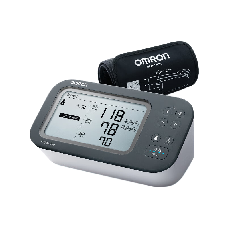 国补7折：欧姆龙 OMRON U738T 上臂式房颤电子血压计 492.1元（需用券）