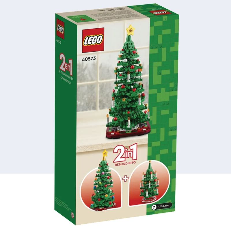LEGO 乐高 自营乐高积木圣诞树40573红色圣诞花环节日礼物花卉植物 281.19元