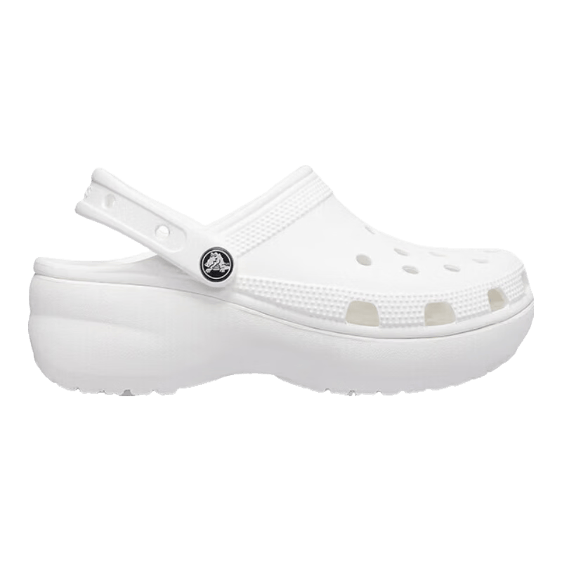 crocs 云朵厚底洞洞鞋 206750 白色 38-39 码 279元