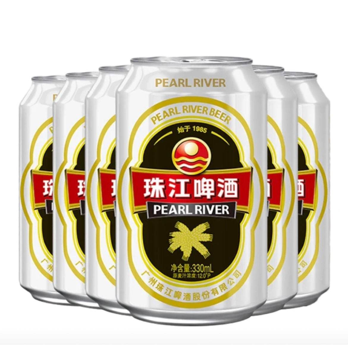 珠江啤酒 12度经典老珠江啤酒 330ml*6瓶 15.8元包邮