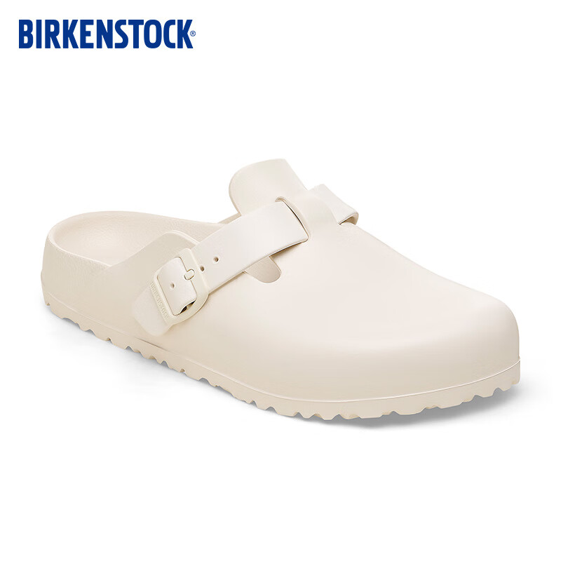 BIRKENSTOCK 勃肯 包头拖鞋男女外穿时尚休闲拖鞋EVA Boston系列 白色窄版1027382 37