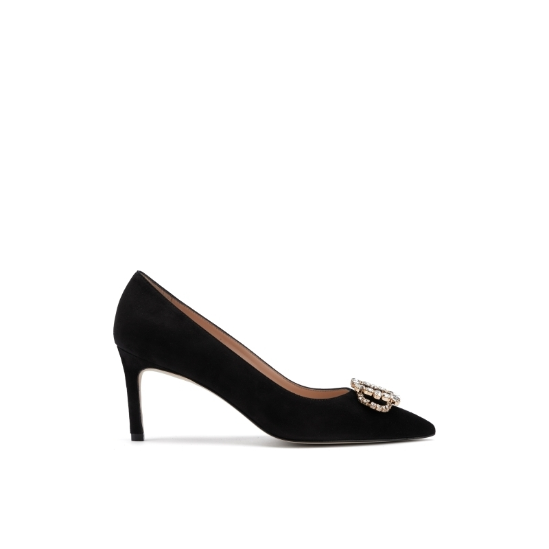 STUART WEITZMAN SW ELOISE 75 PUMP 水晶饰物尖头浅口细高跟鞋女 3116.4元（需用券）